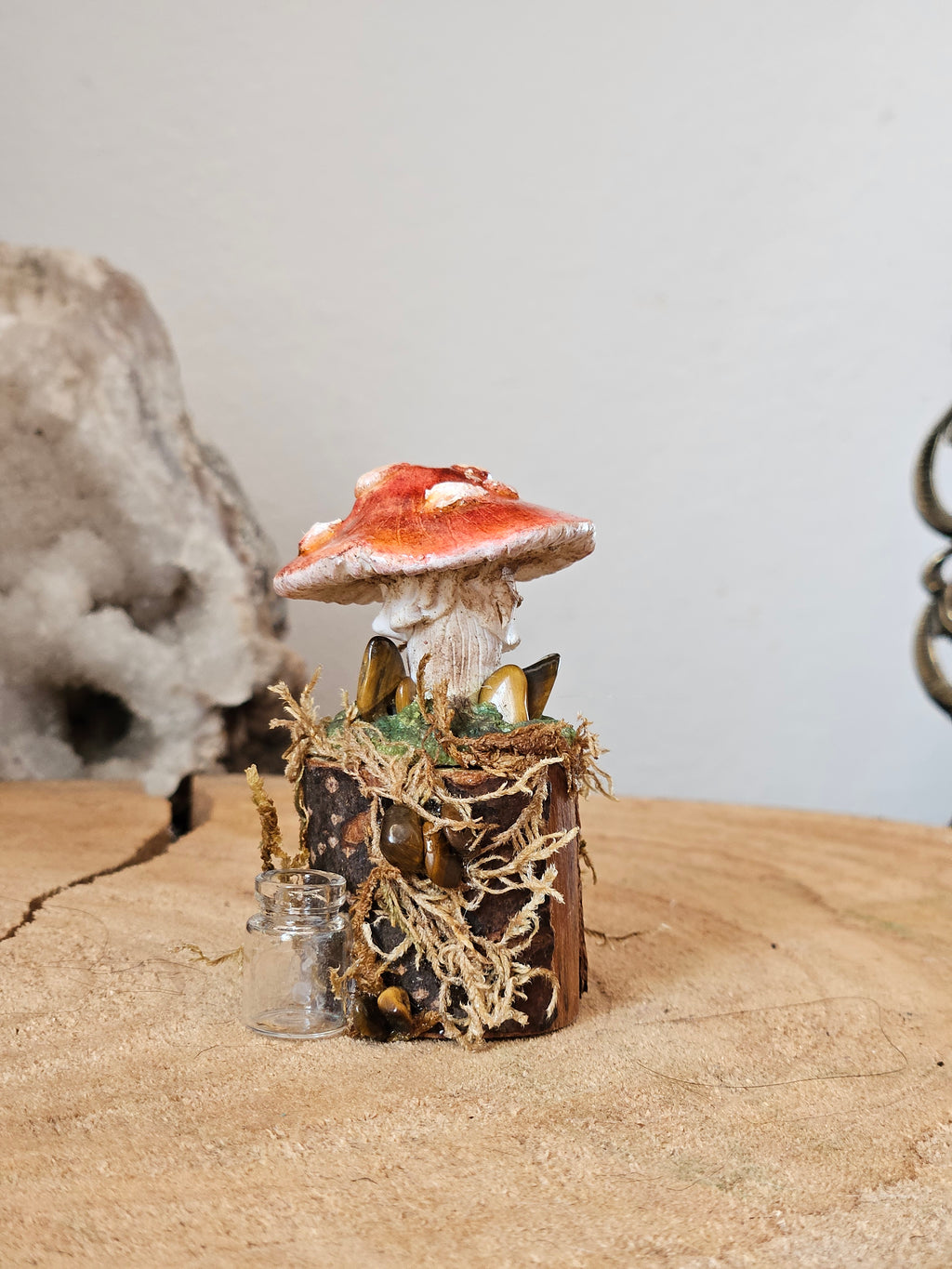 Mushroom with Little Bottle